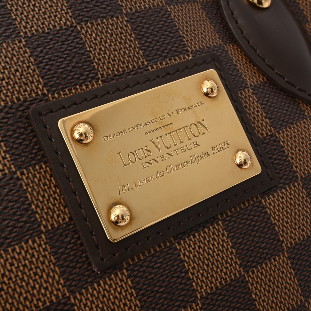 Louis Vuitton Hampstead Handbag Canvas Brown Damier - Picture 10 of 11